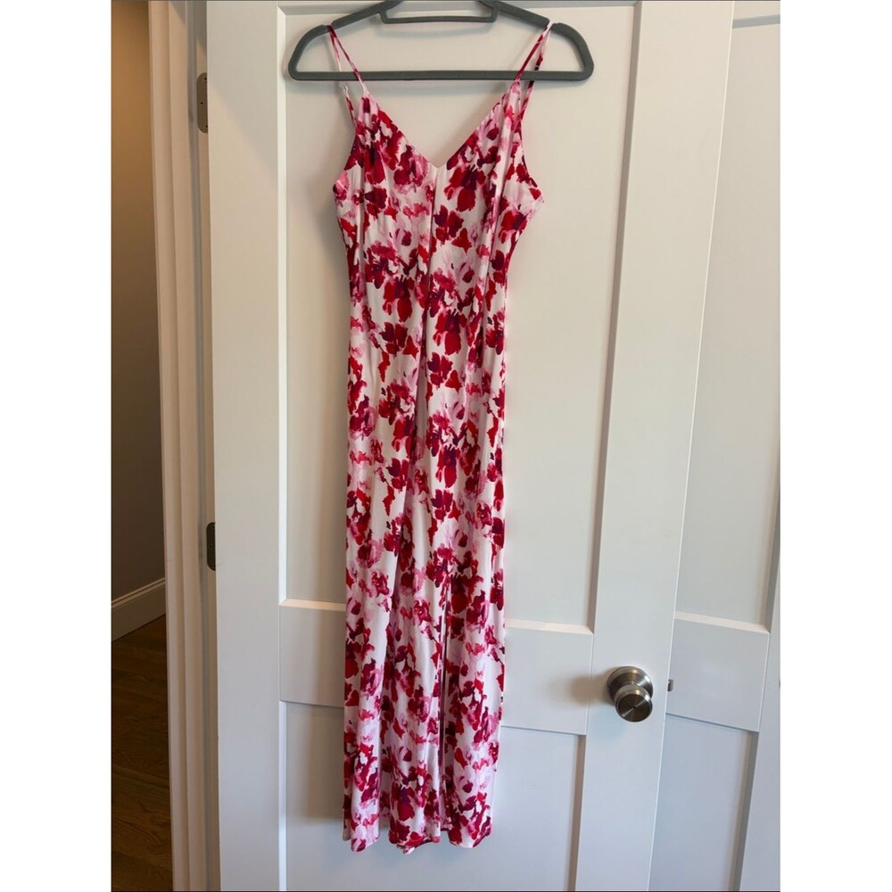 a new day Pink and Red Floral Maxi Dress